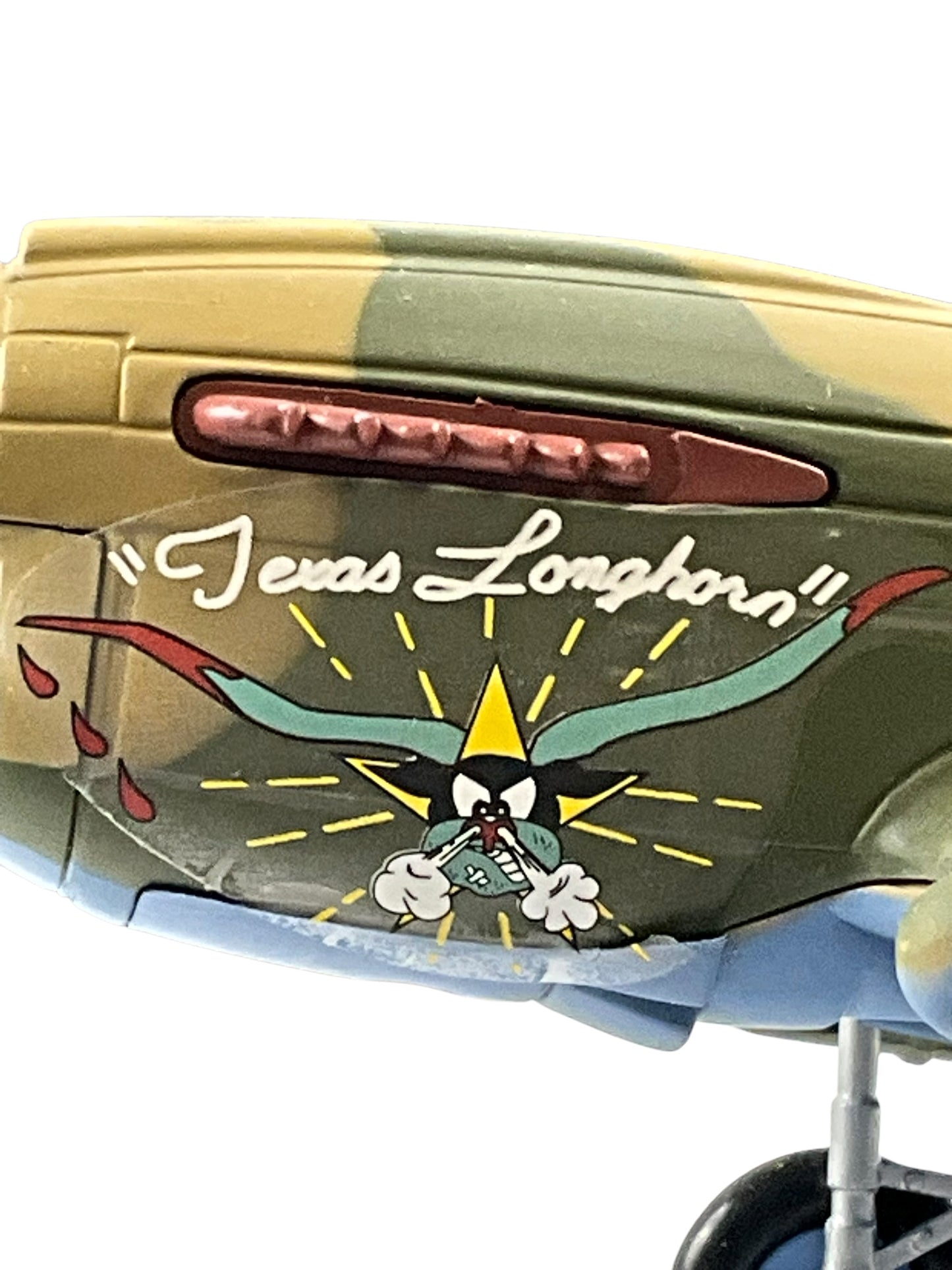 1/48 Franklin Mint/Armour (B11B622) Curtiss P40 WarHawk (ET601) flown bt Lt. J.D.Landers (5-Kills) "Texas Longhorns" 49th FG, 9th FS, U.S.A.A..F. (Limited Edition)