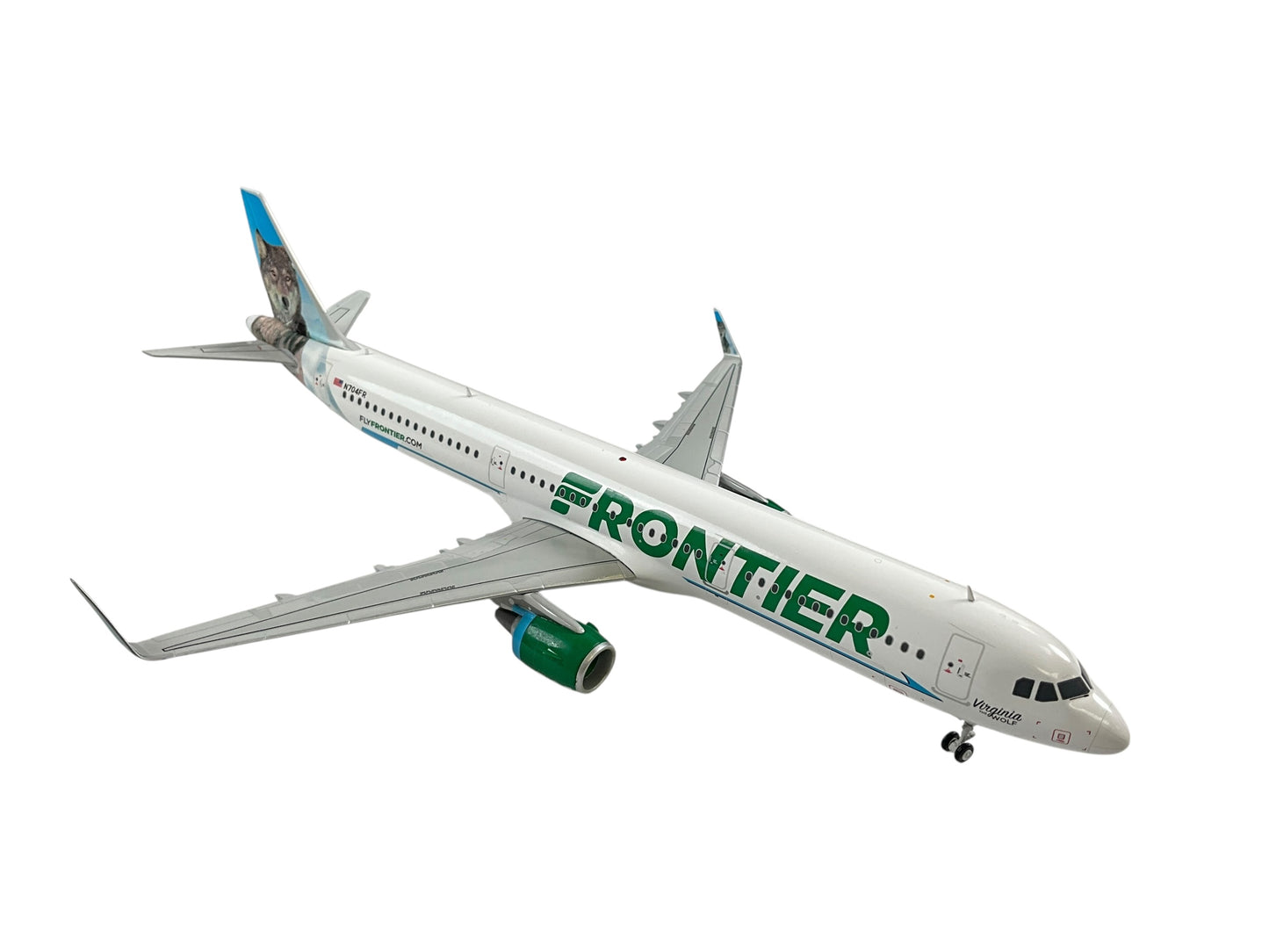 1/200 Gemini200 (G2FFT972) Airbus A321 (N704FR) CargoDawg Airplanes "Virginia the Wolf" Tail (Limited Edition) 2021 Release