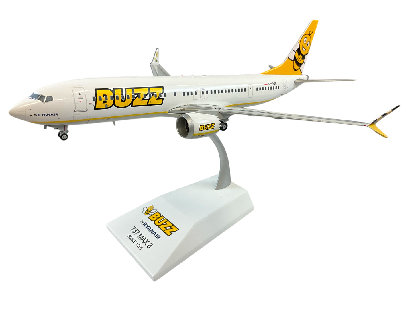 1/200 JC200 (EW238M004) Boering B737-8MAX (SP-RZE) "BUZZ" - by Ryanair (Limited Edition)