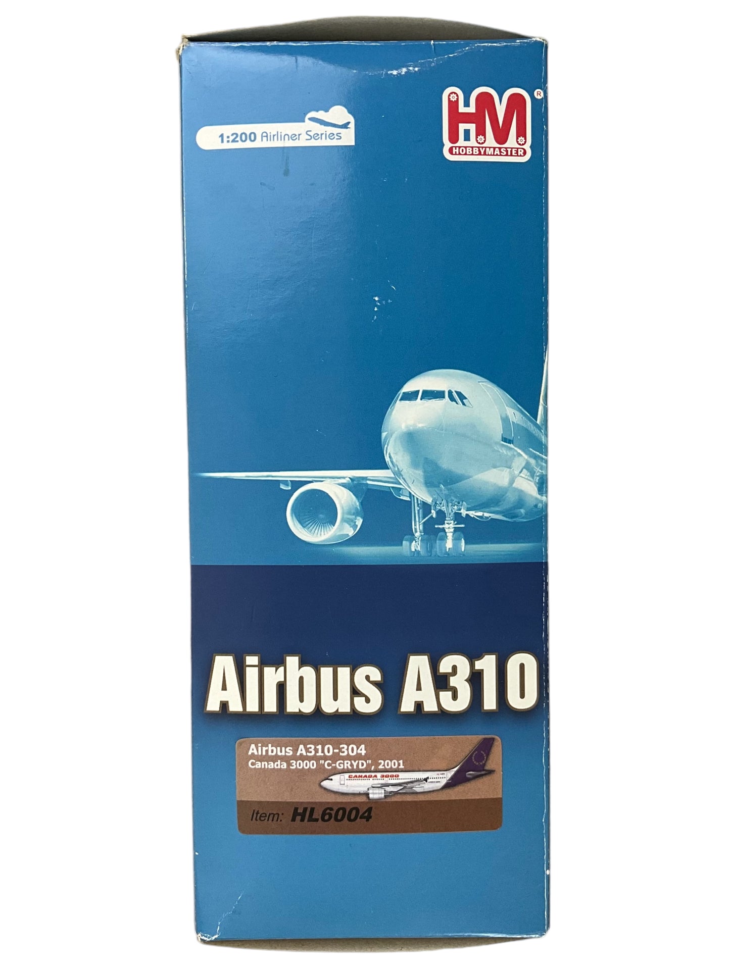 1/200 Hobbymaster (HL6004) Airbus A310-304 (C-GRYD) Transitional Livery with Royal Airlines Tail & CANADA 3000 Titles (Limited Edition)