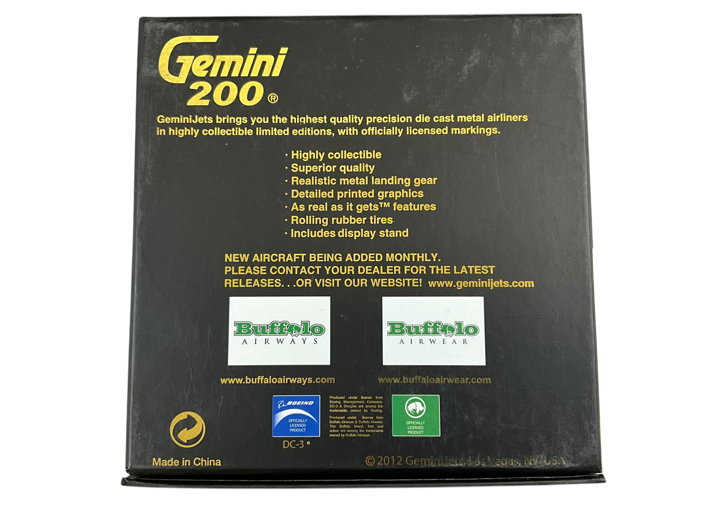 1/200 Gemini200 (G2BFL354) Douglas DC3 (C-GWIR) 1942 s/n9371 Buffalo Airways (Limited Edition 0460 of Only 1400) 2012 Release