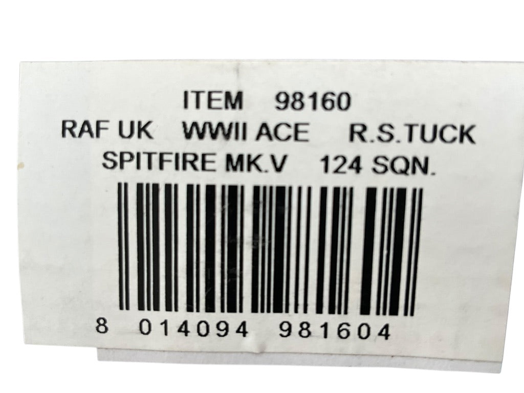 1/48 Armour/Franklin Mint (98160) Supermarine Spitfire MK.V (RS+T) flown by WWII Ace W/C R.S. Tuck 124 Sqdn R.A.F. (Limited Edition)