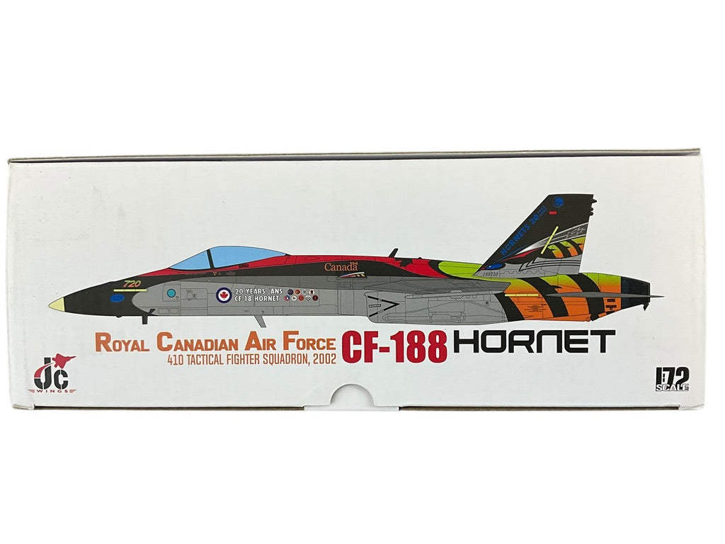 1/72 JC Wings (JCW72F18011) McDonnell Douglas (F18A) CF188 Hornet (188720) '20 Years CF18 Hornet" 410 "Cougars" Sqdn, Canadian Armed Forces 2004 Airshow Demo (Limited Edition of Only 600)