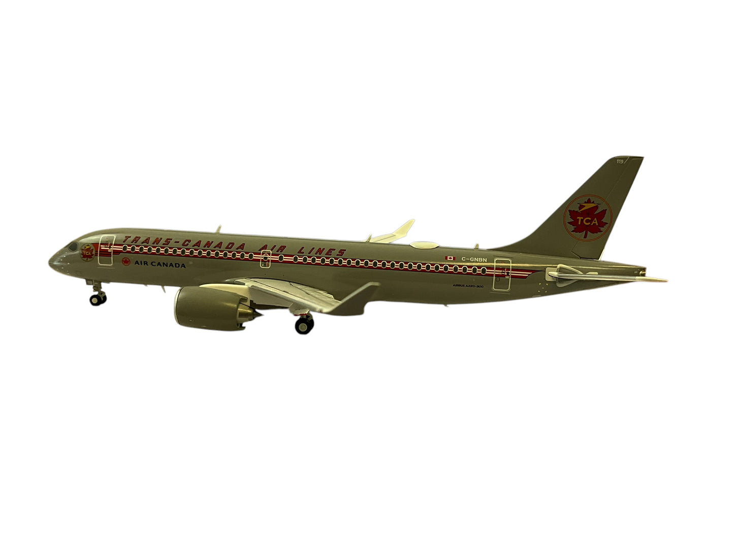 1/200 Gemini200 (G2ACA999) Airbus A220-300 (C-GNBN) ACA "Retro TCA Livery" Air Canada (Limited Edition) 2021 Release