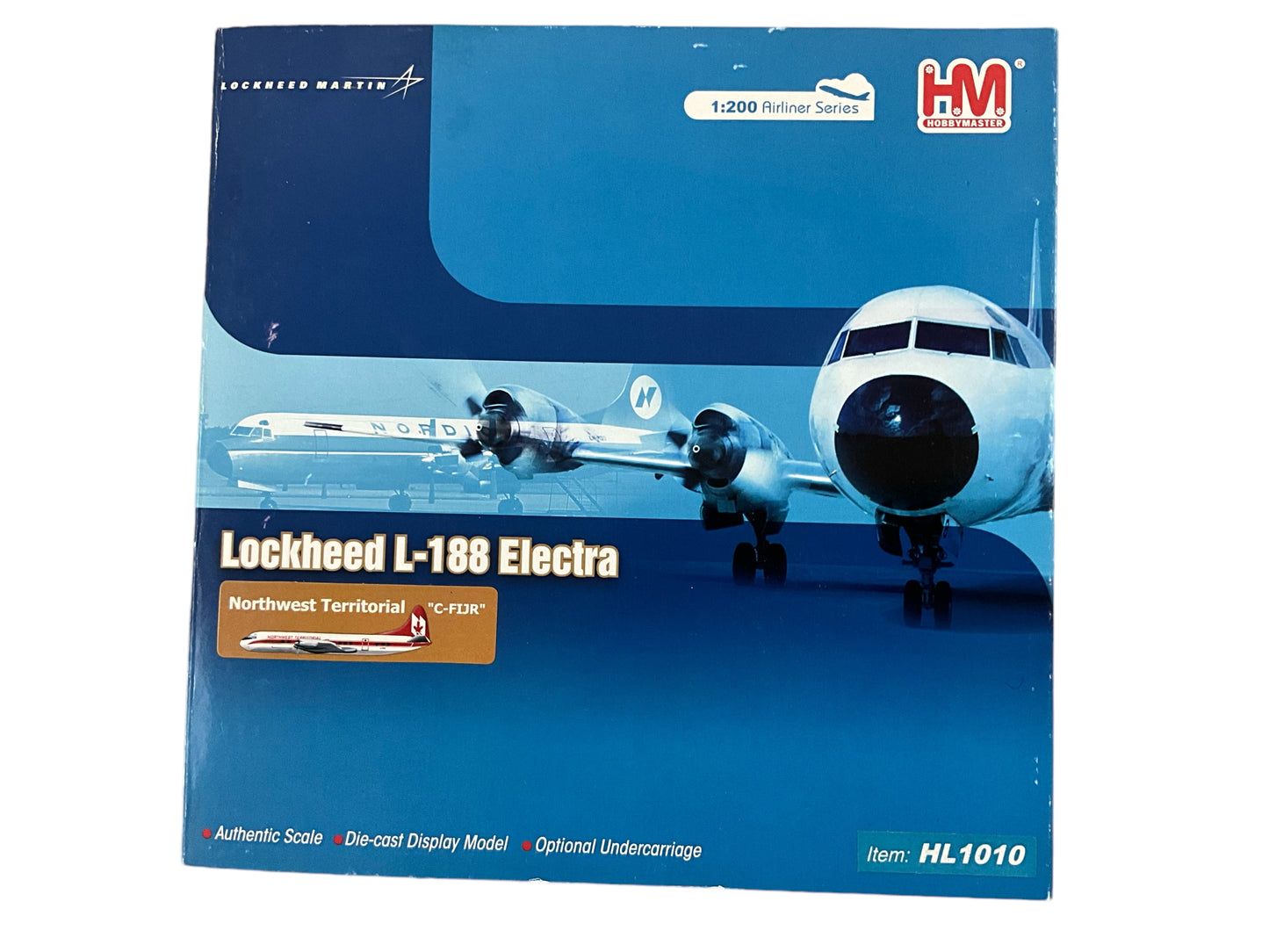 1/200 Hobbymaster (HL1010) Lockheed L188C Electra (C-FIJR) Northwest Territorial Airways (Limited Edition of Only 393i