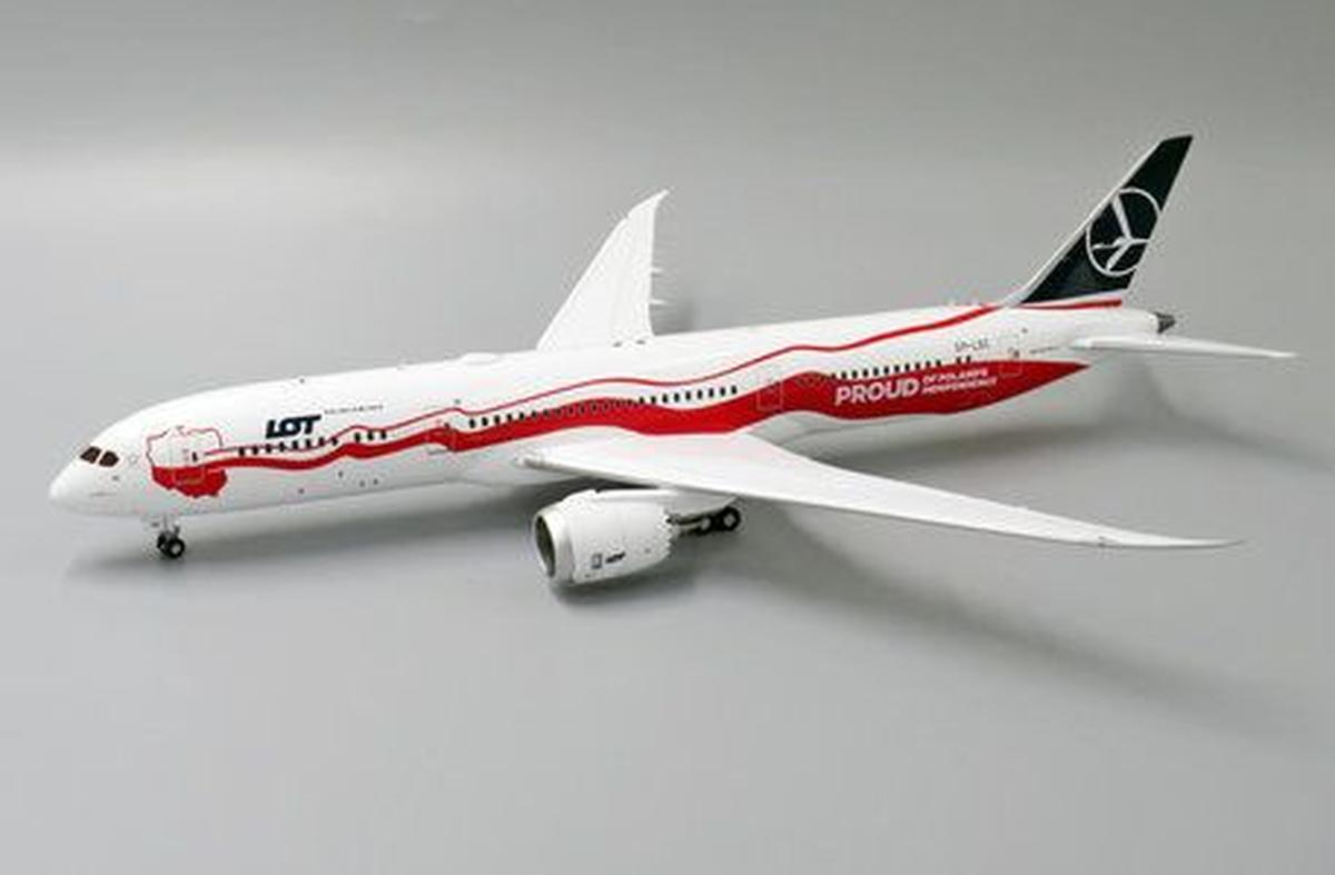 1/200 JC WINGS BOEING B787-9 LOT POLISH AIRLINES * PROUD of POLAND'S INDEPENDENCE *