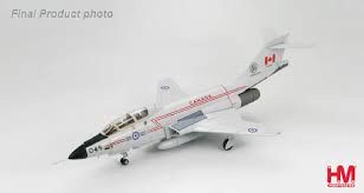 1/72 HOBBYMASTER (HA3702) McDONNELL CF101B VOODOO (101045) - CAF High Vis Light Gray with Lightning Bolt Livery - 416-Sqdn C.F.B. Chatham, New Brunswich CANADIAN ARMED FORCES 1980's (LIMITED EDITION of ONLY 1300)