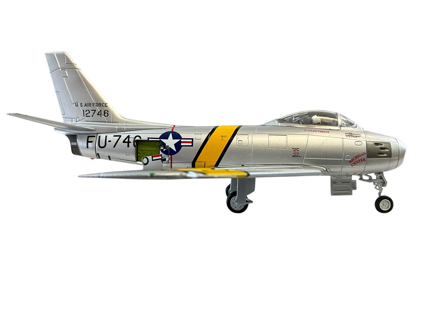 1/200 HobbyMaster (HA4315) North American F86E Sabre (FU746) "Lady Francis" flown by Colonel Francis S. Gabreski (5 Kills) & Major William H. Westcott 25th FS, 1st FW , U.S.A.F. Sout Korea Oct 1951 (Limited Edition of Only 600)