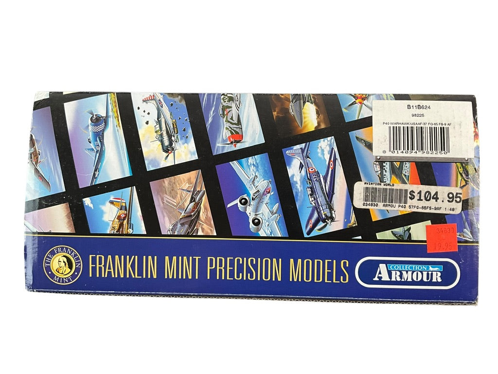 1/48 Franklin Mint/Armour (B11B624) Curtiss P40 WarHawk 37FG, 65 FS, 9th AF, U.S.A.A.F. (Limited Edition)