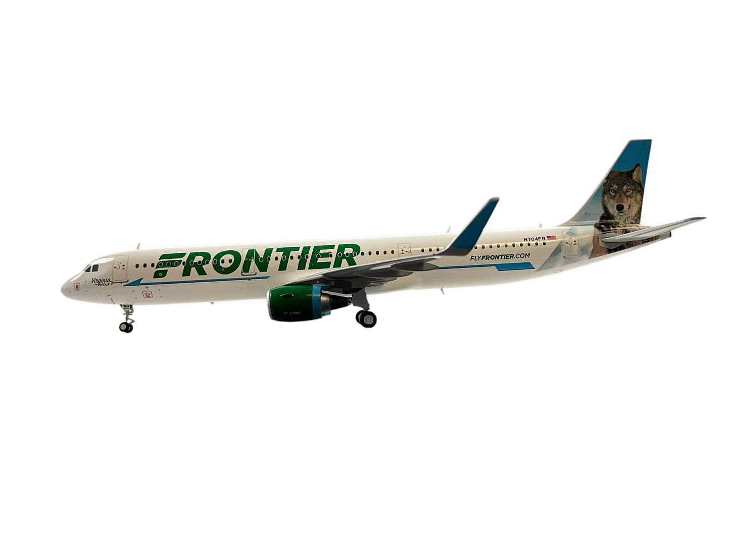 1/200 Gemini200 (G2FFT972) Airbus A321 (N704FR) CargoDawg Airplanes "Virginia the Wolf" Tail (Limited Edition) 2021 Release