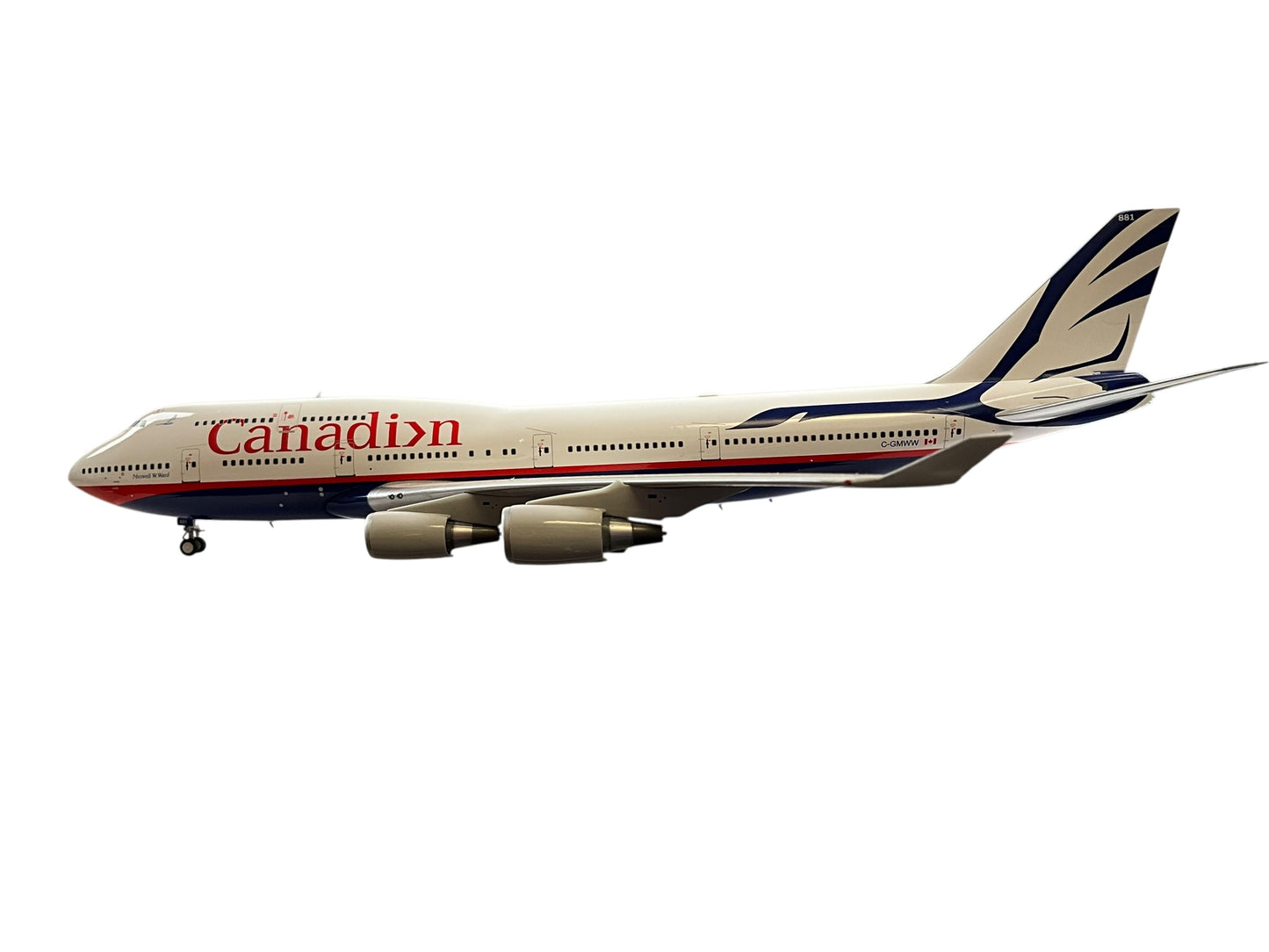 1/200 Inflight200 (IF7440717) Boeing B747-475 (C-GMWW) "Maxwell W. Ward" 2nd C.A.I. - Landor "Proud Wings" Livery - Canadian Airlines International (Limited Edition)