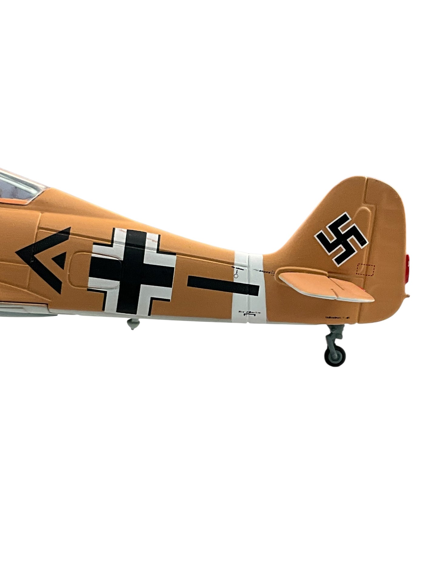 1/48 Armour/Franklin Mint (ART.98031/B11B224) Focke Wulf FW190-A4 Dessert Cammo, flown by Gruppenkommandeur Jagdgeschwader 11 (JG 11—11h Fighter Wing) Adolf Dickfeld (136 Kills) II./JG 2, Deutsche Reich Luftwaffe, Tunísia 1943 (Limited Edition)