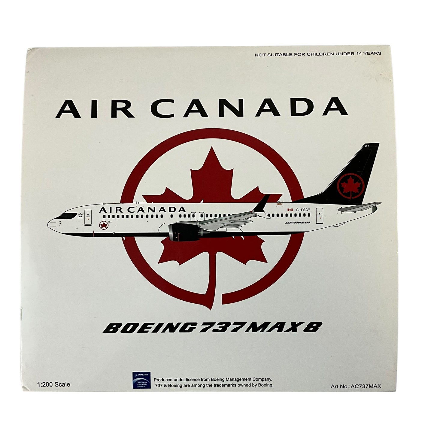 1/200 Inflight200 (AC737MAX) Boeing B737-MAX8 (C-FSCY} Air Canada 2017 (Limited Edition)