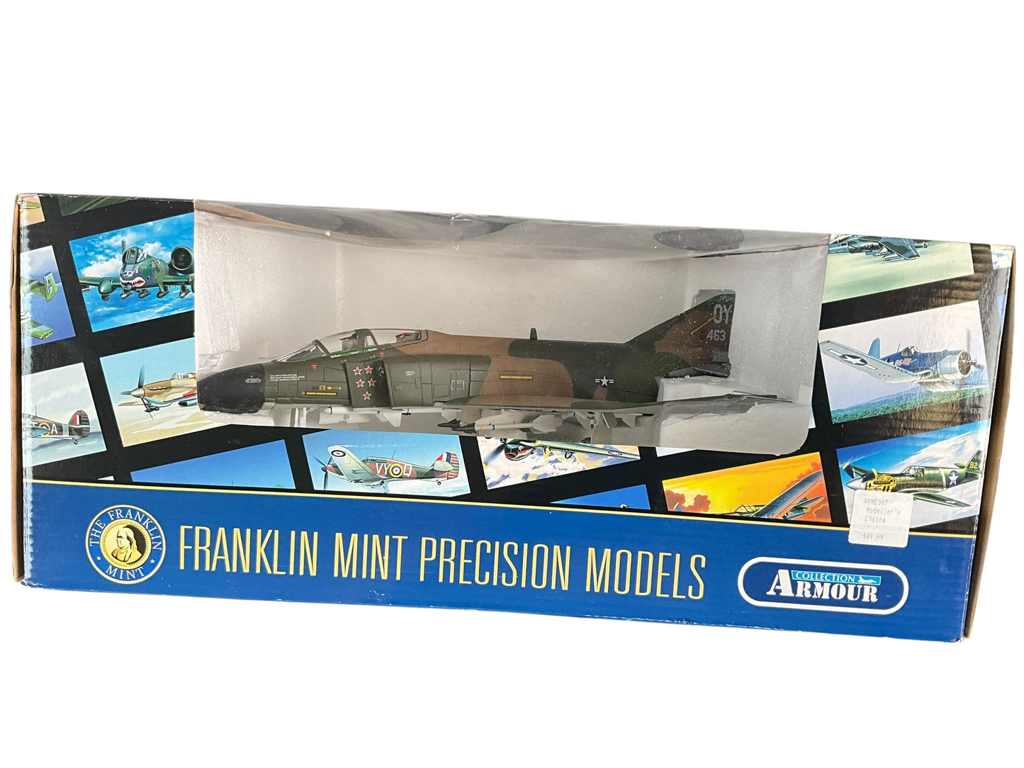 1/48 Franklin Mint/Armour (B11E387) McDonnell Douglas F4D Phantom II (67-463) flown bt Richard "Steve" Richie (5 Kills) Udorn RTAFB, Thailand, 1972, 432nd TRW, 555th TFS, U.S.A.F. Vietnam War (Limited Edition)