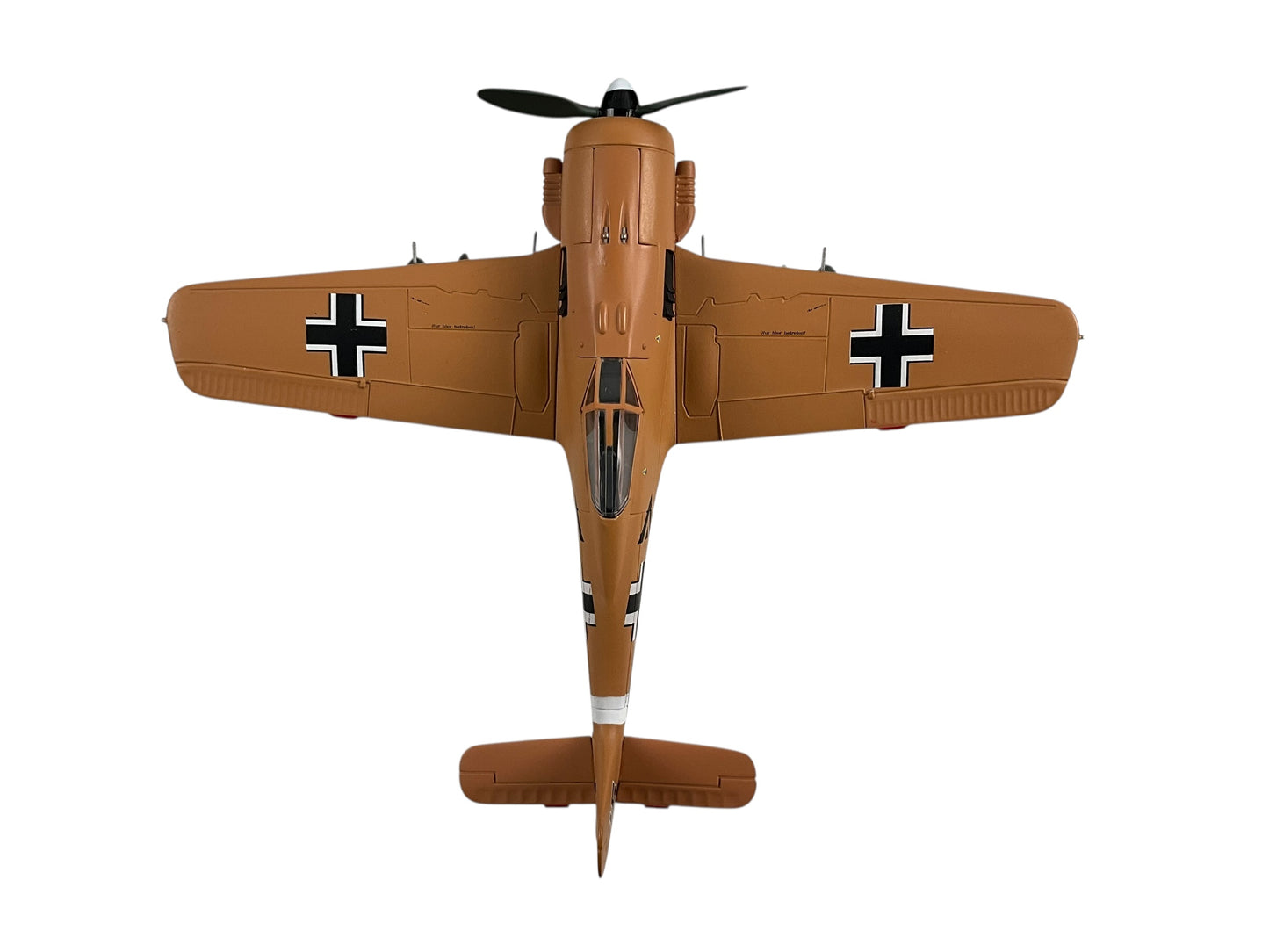 1/48 Armour/Franklin Mint (ART.98031/B11B224) Focke Wulf FW190-A4 Dessert Cammo, flown by Gruppenkommandeur Jagdgeschwader 11 (JG 11—11h Fighter Wing) Adolf Dickfeld (136 Kills) II./JG 2, Deutsche Reich Luftwaffe, Tunísia 1943 (Limited Edition)