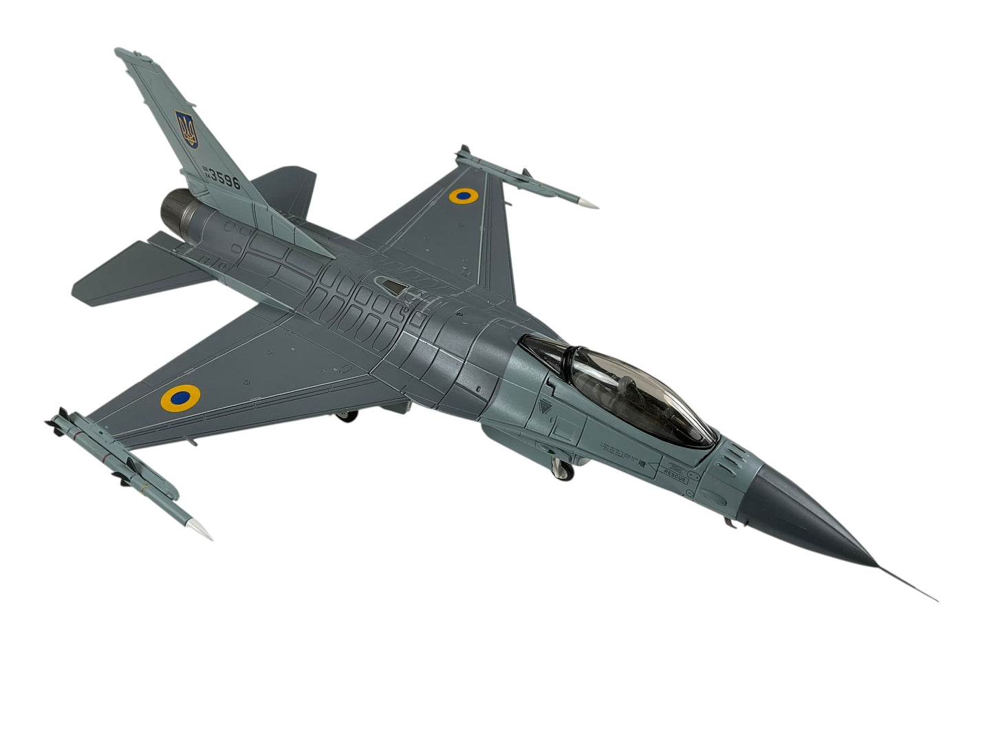 1/72 HobbyMaster (HA38047) Lockheed F16AM Fighting Falcon (UA24-3596) Ukranian Air Force 2024 (Limited Edition)
