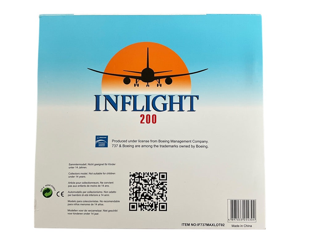 1/200 INFLIGHT200 (IF737MAXLOT02) BOEING B737MAX8 (SP-LVD) LOT POLISH AIRLINES "PROUD of POLAND'S INDEPENDENCE" Livery 2018 (LIMITED EDITION) 2024 Release