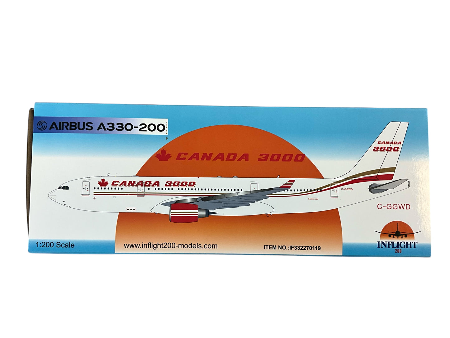 1/200 Inflight200 (IF332270119) Airbus A330-200 (C-GGWD) Canada3000 (LIMITED EDITION)