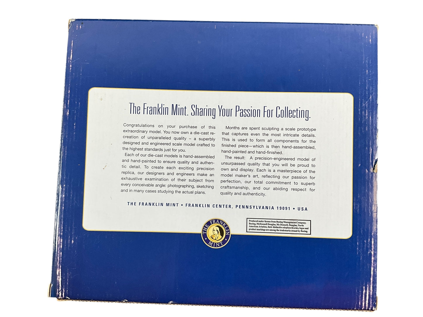 1/48 Franklin Mint/Armour (B11B673) North American F6D (P51D) Mustang (414779 / R7+V) "Special Version" GR 2/23 Savoie, Armee De L'Air, Freiburg, France 1945 (Limited Edition) 2004 Release