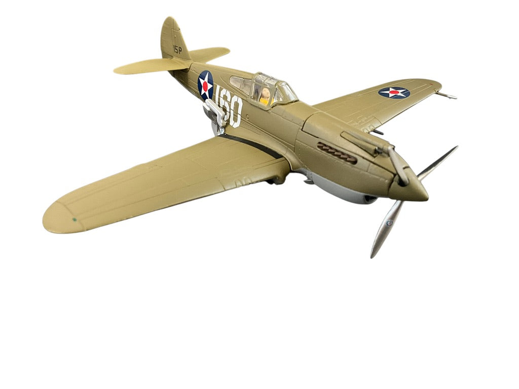 1/72 Corgi (AA28101) Curtiss P40B Warhawk (160) flown by Pearl Harbor Defender 2nd Lt. George Welch, 47th PS 15th PG U.S.A.A.F. on 7th Dec. 1941 (Limted Edition #132 of Only 1500)