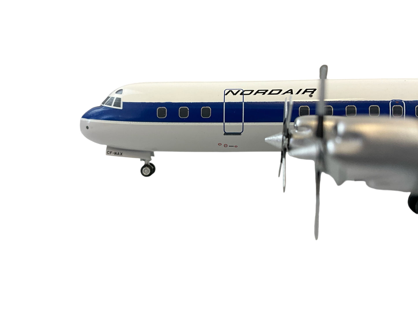 1/200 Western Models (CA-9R) Lockheed L188 Electra ( CF-NAX) - White & Gray with Blue Cheat Line & Tail 1970s 1st NDA Livery - Nordair (LIMITED EDITION)