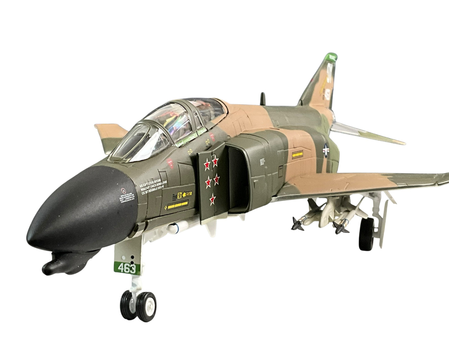 1/48 Franklin Mint/Armour (B11E387) McDonnell Douglas F4D Phantom II (67-463) flown bt Richard "Steve" Richie (5 Kills) Udorn RTAFB, Thailand, 1972, 432nd TRW, 555th TFS, U.S.A.F. Vietnam War (Limited Edition)