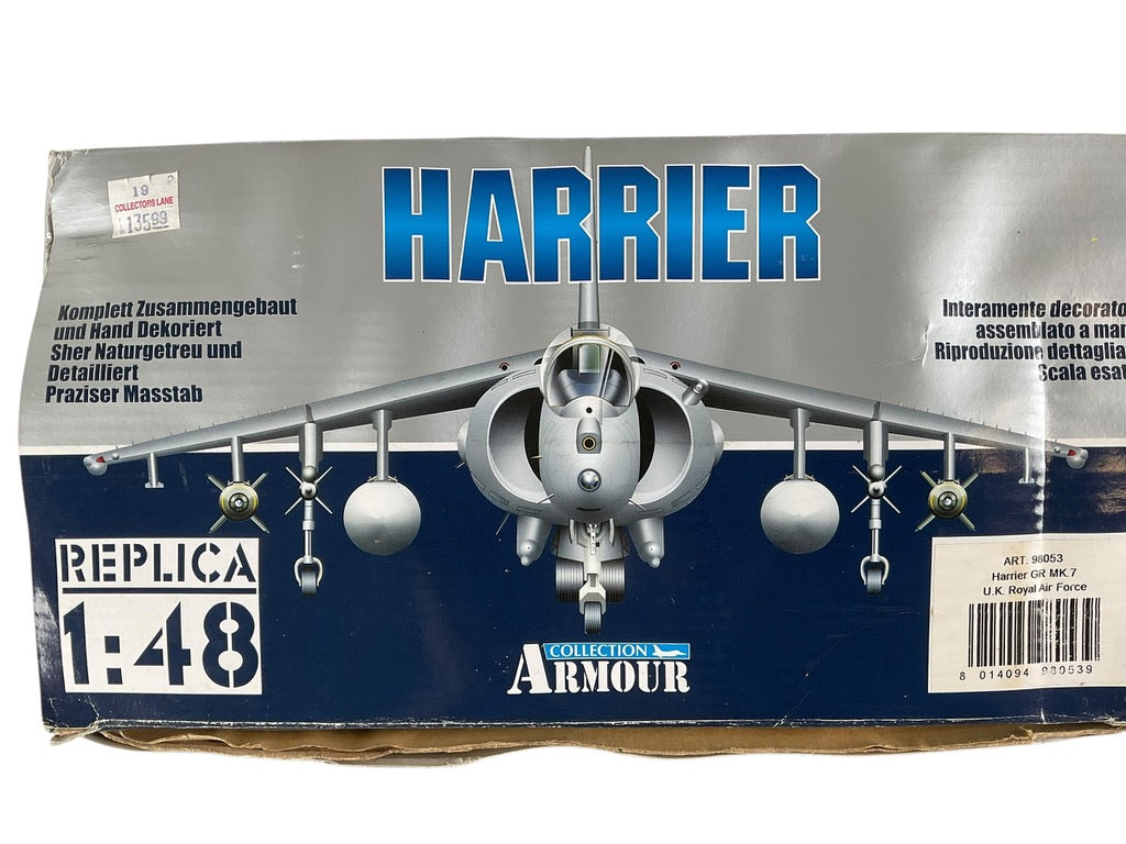 1/48 Armour/Franklin Mint (98053) BaE (British Aerospace) Harrier GR Mk.7 (ZG852) 20th SQN. (Reserve), " Deeds Not Words" R.A.F. (limited Edition)