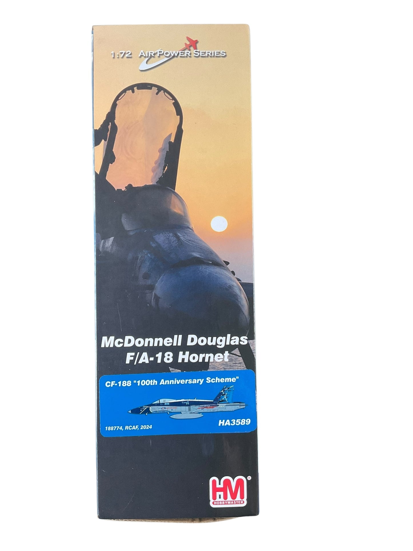 1/72 HobbyMaster (HA3589) McDonnell Douglas CF188 (F18A) Hornet (188774) "R.C.A.F. 100th Anniversary Scheme" R,C.A.F. 2024 (Limited Edition)