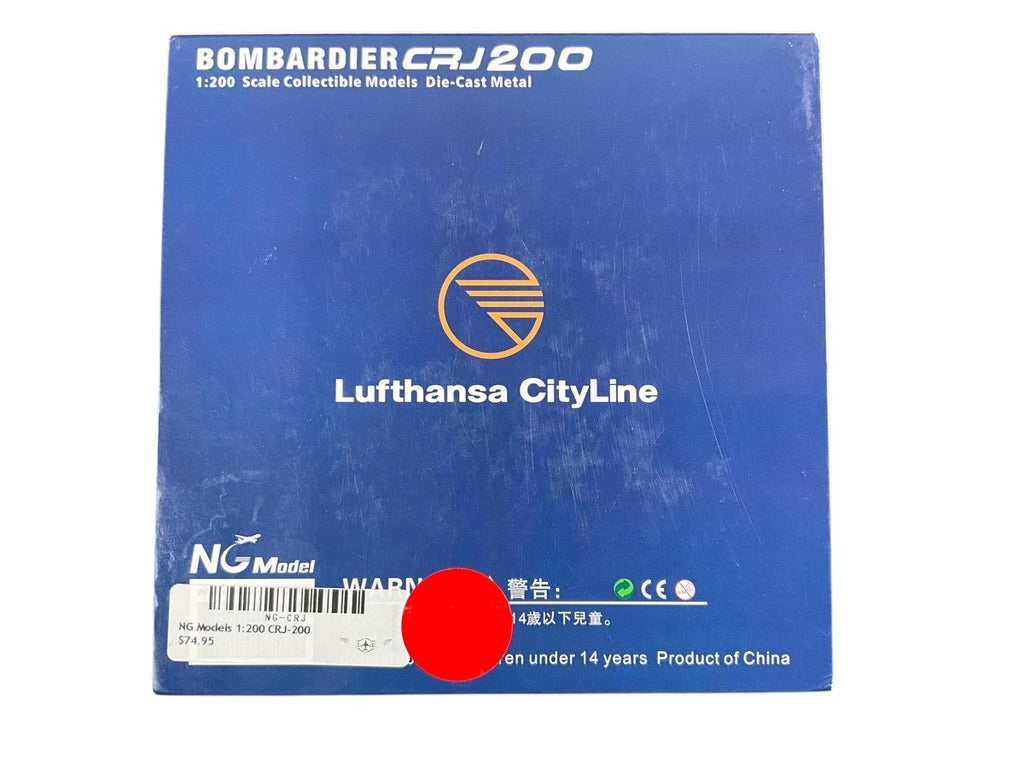 1/200 NG Model (51003) Bombardier CRJ200 (C-GVRJ) Lufthansa CityLine (Limited Edition of Only 80)