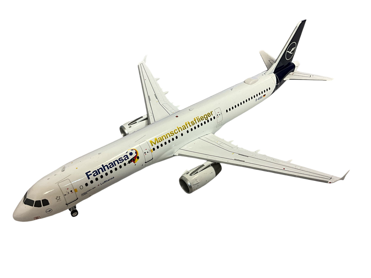 1/200 (Inflight200) J-Fox (JF-A321-024) Airbus A321-200 "Lindau" (D-AISQ) "Fanhansa Mannschaftsflieger" 7th Livery Lufthansa (Limited Edition)