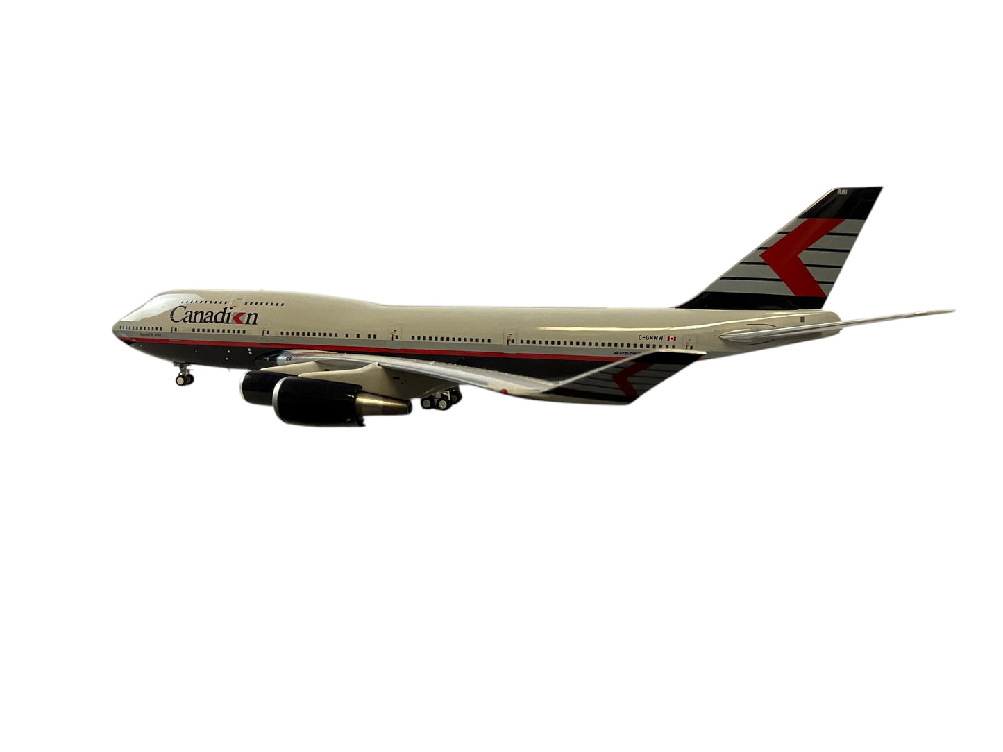 1/200 (Inflight200) B-Models (BP-744-100) Boeing B747-475 (C-GMWW) " Maxwell W. Ward " Boeing's 100th B747-400" 1st CDN "Chevron" Livery - Canadian Airlines International (Limited Edition)