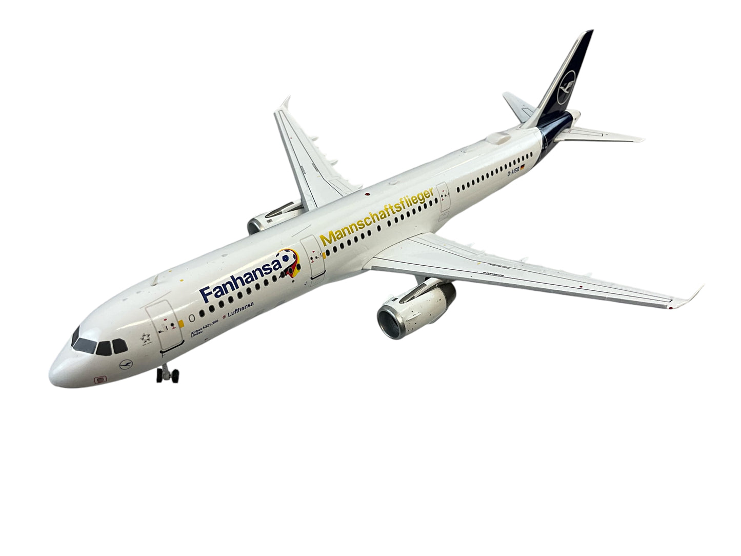 1/200 (Inflight200) J-Fox (JF-A321-024) Airbus A321-200 "Lindau" (D-AISQ) "Fanhansa Mannschaftsflieger" 7th Livery Lufthansa (Limited Edition)