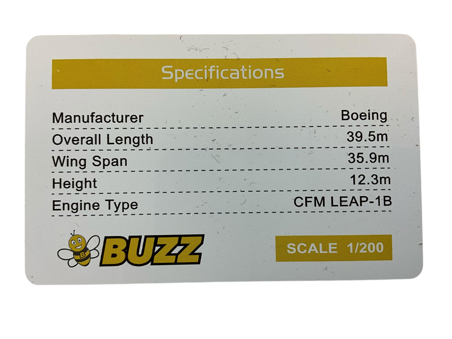 1/200 JC200 (EW238M004) Boering B737-8MAX (SP-RZE) "BUZZ" - by Ryanair (Limited Edition)