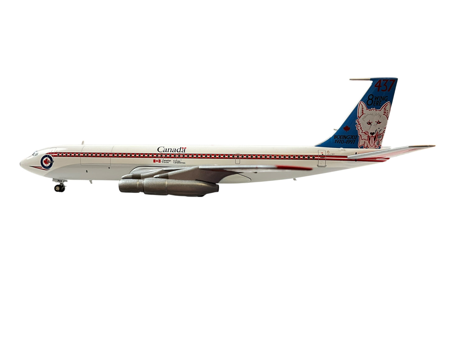 1/200 INFLIGHT200 (IF-70048) BOEING (B707-347C) CC-137 437(T) "Husky" Sqn CANADIAN ARMED FORCES 1970-1997 (Limited Edition #152 of Only 240)