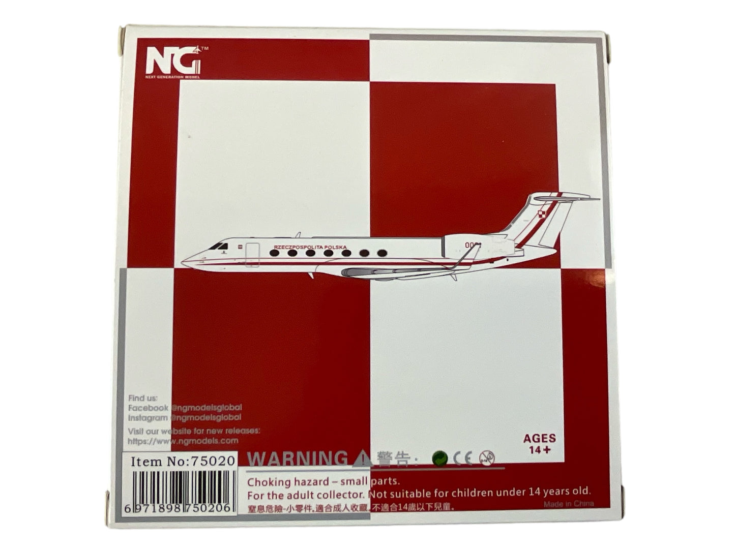 1/200 NG Models (NG75020) Gulfstream G550 (0001) Republic of Poland (Rzeczpospolita Polska) Polish Air Force (Limited Edition0