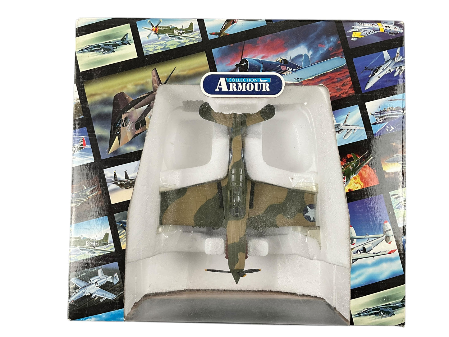 1/48 Franklin Mint/Armour (B11B622) Curtiss P40 WarHawk (ET601) flown bt Lt. J.D.Landers (5-Kills) "Texas Longhorns" 49th FG, 9th FS, U.S.A.A..F. (Limited Edition)