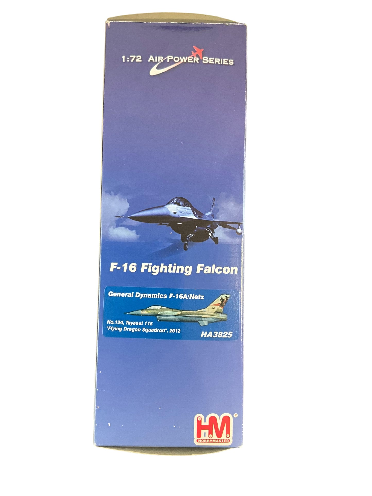 1/72 HobbyMaster (HA3825) General Dynamics F16A (Fighting Falcon) Netz (124) 115 "Flying Dragon Sqdn" I.A.F. 2012 (Limited Edition of Only 1000)