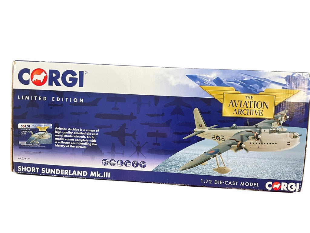 1/72 CORGI (AA27502) SHORT SUNDERLAND Mk.III (ML788 / 2-S) - Pembrook Dock, Wales - Coastal Command No.19 Group - Nov 1944 - Jun-1945 - 422 Sqdn - R.C.A.F. (LIMITED EDITION #1323 of ONLY 1500)