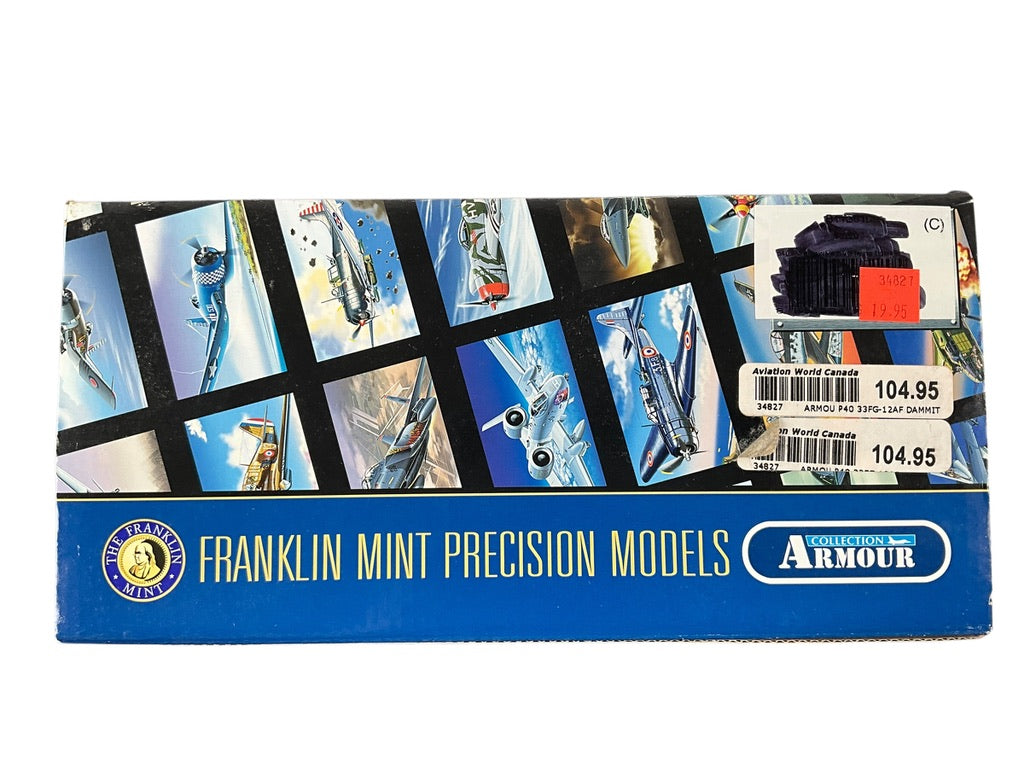 1/48 Franklin Mint/Armour (B11B621 Curtiss P40F WartHawk (114378) "Dammit" Operatio Torch 33 FG, 12th AF, U.S.A.A.F. (Limited Edition)