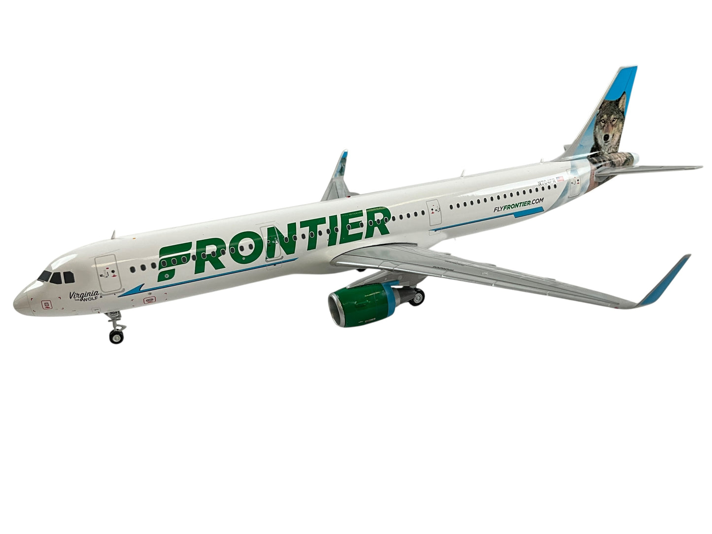 1/200 Gemini200 (G2FFT972) Airbus A321 (N704FR) CargoDawg Airplanes "Virginia the Wolf" Tail (Limited Edition) 2021 Release