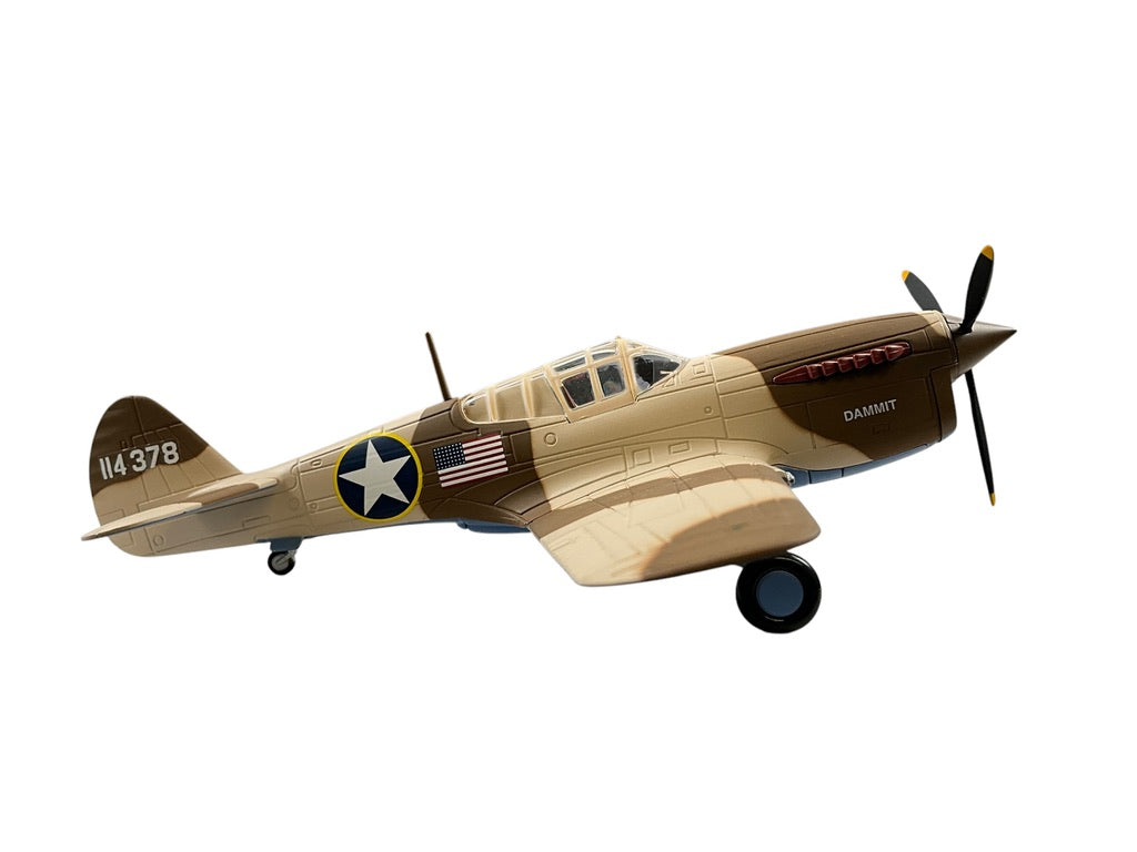 1/48 Franklin Mint/Armour (B11B621 Curtiss P40F WartHawk (114378) "Dammit" Operatio Torch 33 FG, 12th AF, U.S.A.A.F. (Limited Edition)