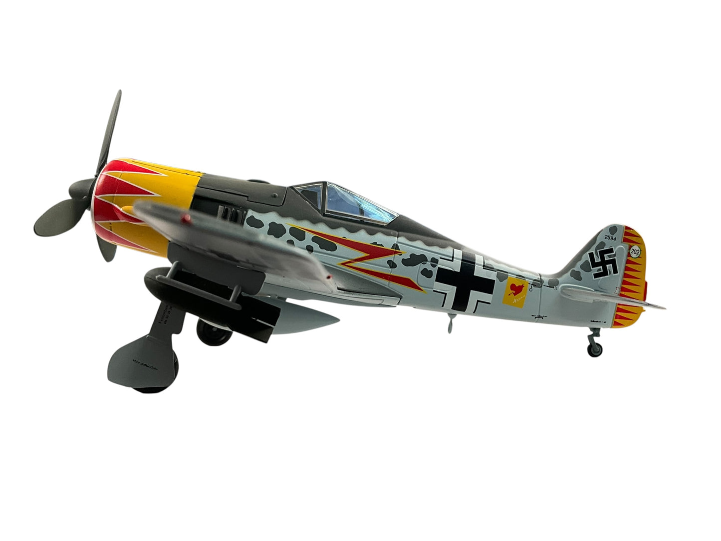 1/48 Armour/Franklin Mint (ART.98030/B11B223) Focke Wulf FW190-A5/U7 flown by WWII Ace Maj. Herman Graf (212 Kills) III./JG 52 Deutsch Reich Luftwaffe (Limited Edition)