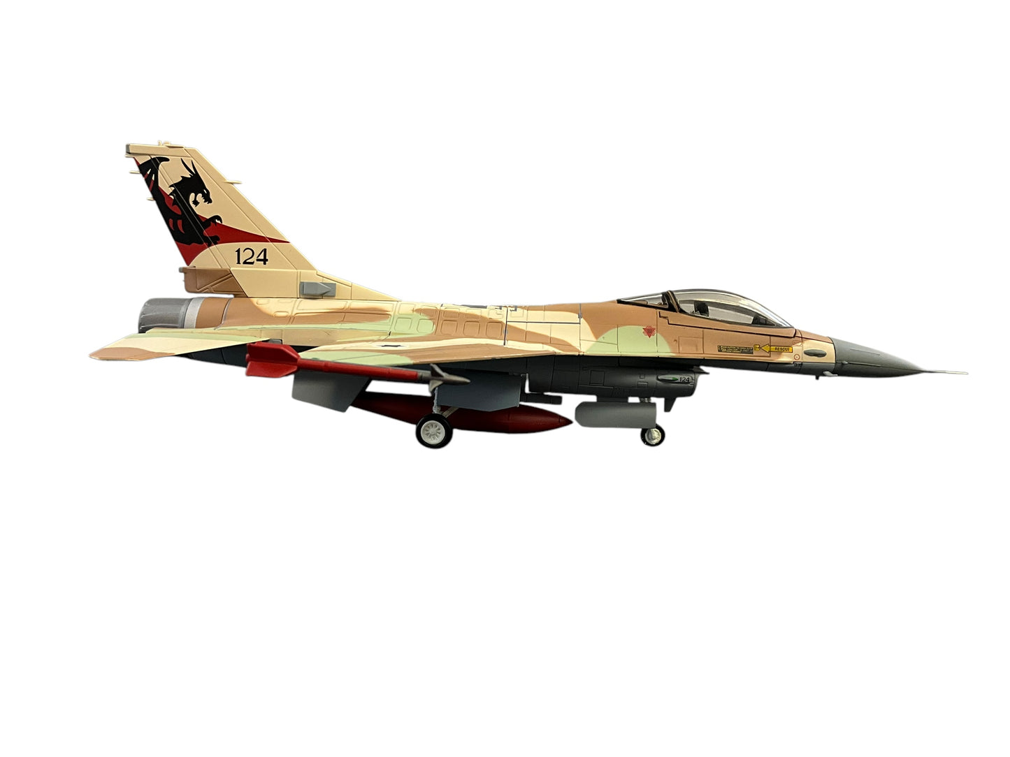 1/72 HobbyMaster (HA3825) General Dynamics F16A (Fighting Falcon) Netz (124) 115 "Flying Dragon Sqdn" I.A.F. 2012 (Limited Edition of Only 1000)