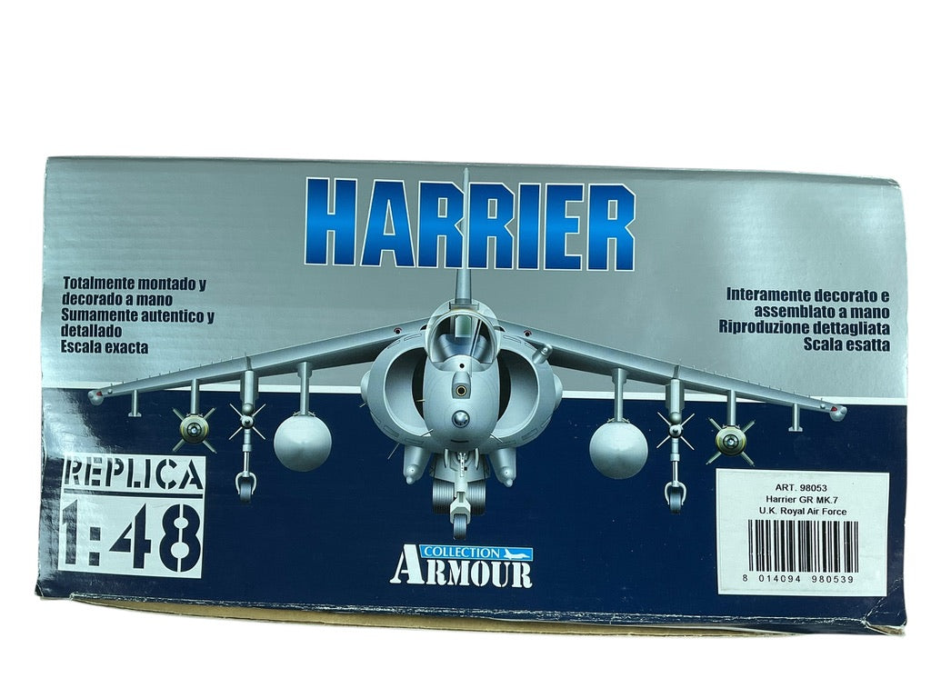 1/48 Armour/Franklin Mint (98053) BaE (British Aerospace) Harrier GR Mk.7 (ZG852) 20th SQN. (Reserve), " Deeds Not Words" R.A.F. (limited Edition)