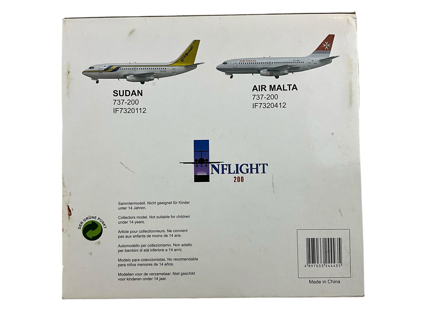 1/200 Inflight200 (IFCAN732003) Boeing B737-200 (C-FBKV) 1st CJT Livery CanJet (Limited Edition) of Only 132