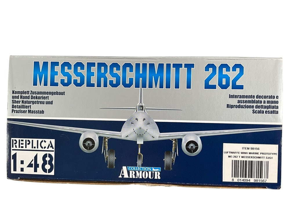 1/48 Armour/Franklin Mint (98156/B11B303) Messerschmitt ME262A Sturmvogel (24) "Poul" Kriegsmarine Prototype (Limited Edition)