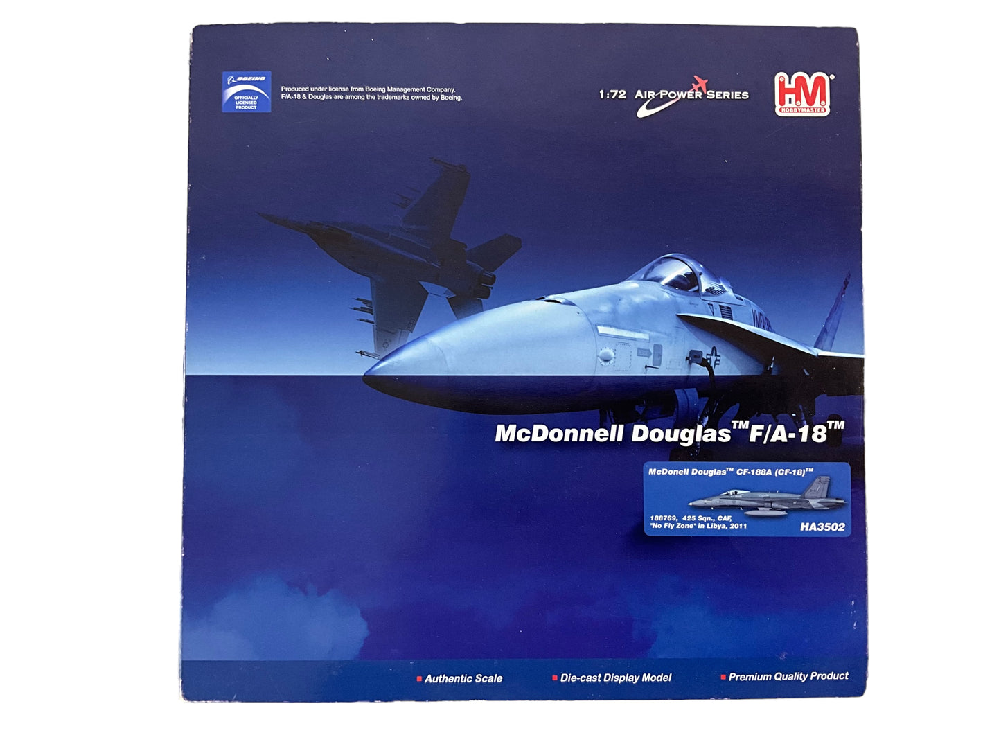 1/72 Hobbymaster McDonnel Douglas CF188 Hornet Diecast Model RCAF Libya No Fly Zone 2011