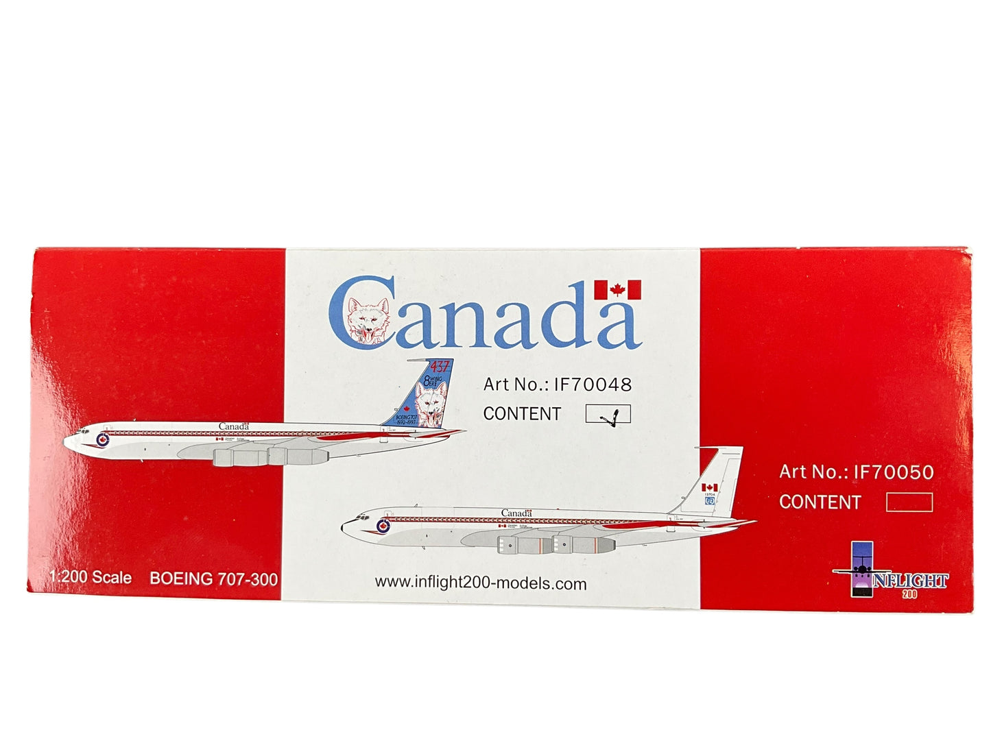 1/200 INFLIGHT200 (IF-70048) BOEING (B707-347C) CC-137 437(T) "Husky" Sqn CANADIAN ARMED FORCES 1970-1997 (Limited Edition #152 of Only 240)