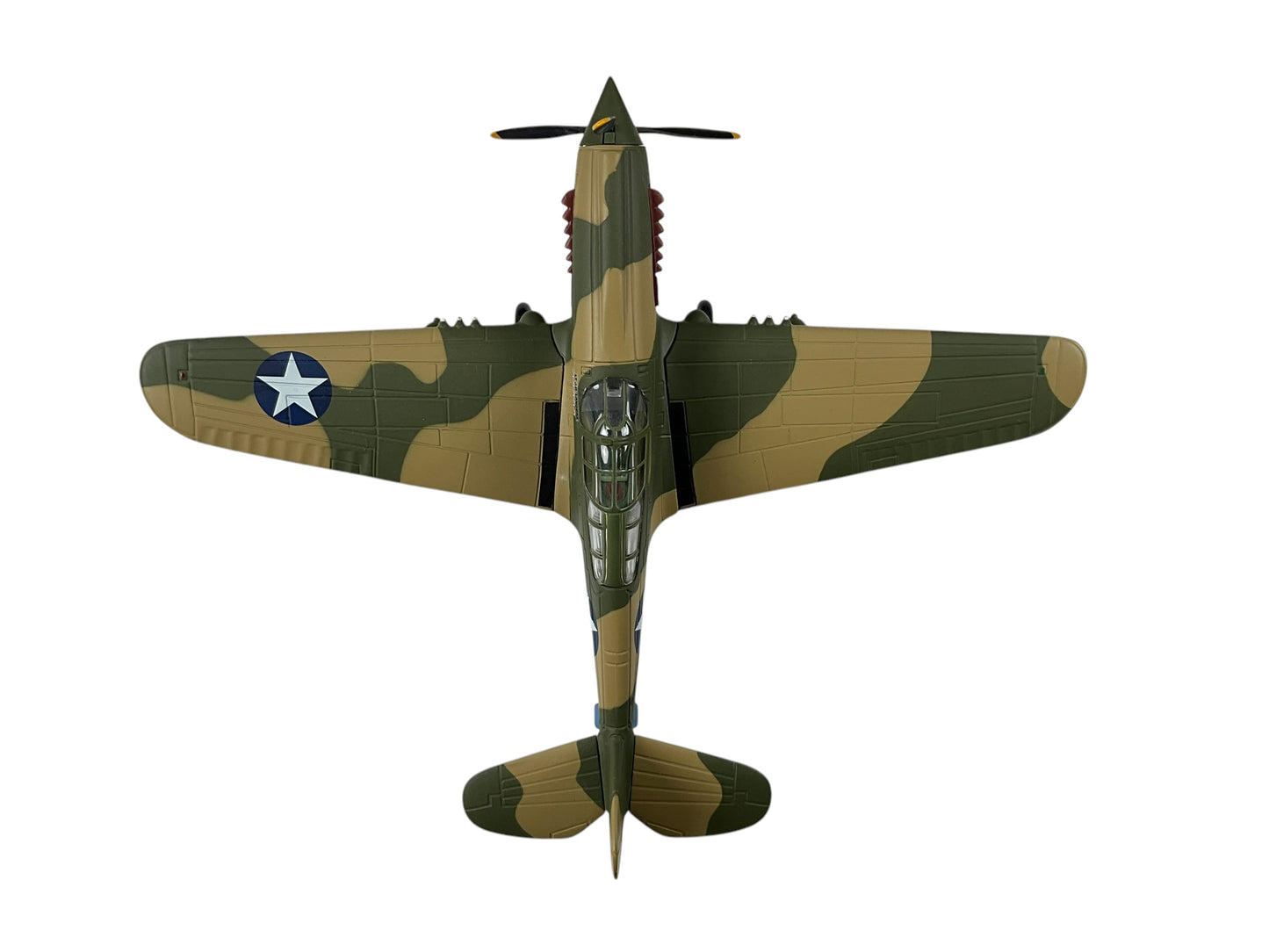 1/48 Franklin Mint/Armour (B11B622) Curtiss P40 WarHawk (ET601) flown bt Lt. J.D.Landers (5-Kills) "Texas Longhorns" 49th FG, 9th FS, U.S.A.A..F. (Limited Edition)
