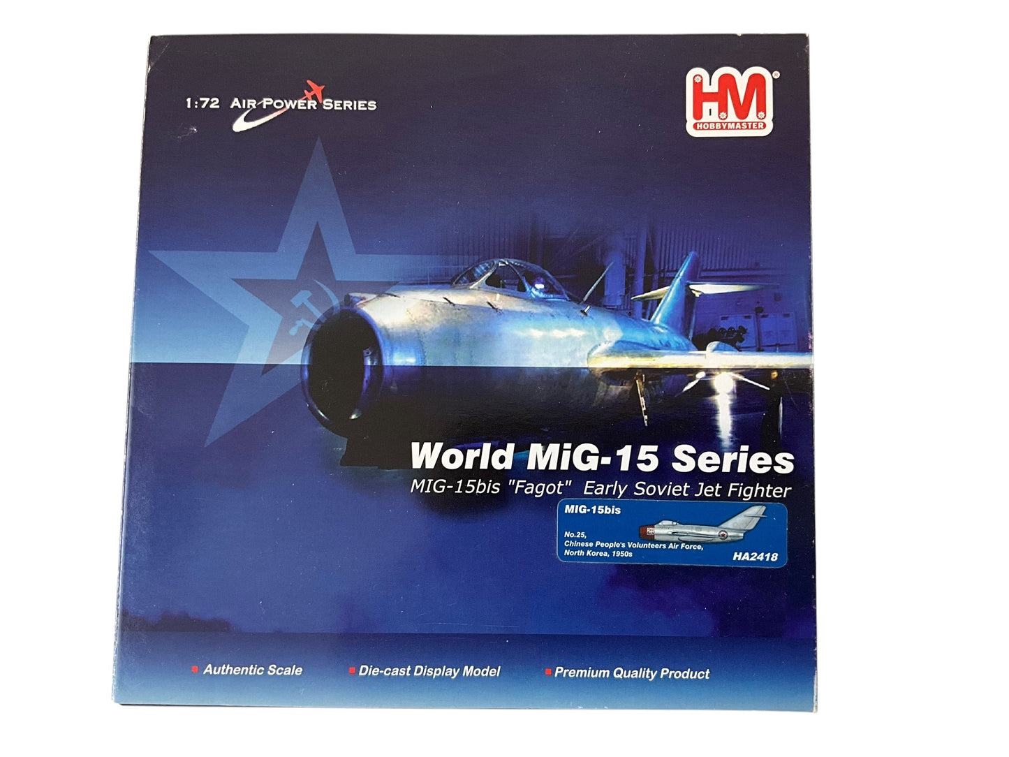 1/72 HobbyMaster (HA2418) MIG15bis "Fagot" (Red25) Chinese People's Volunteers Air Force, North Korea 1950's (Limited Edition of Only 450))